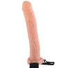 Dildo hueco natural de 11" con su base