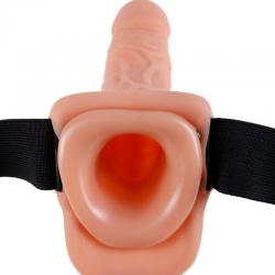 Fetish fantasy series - arnes ajustable control remoto pene realistico con testiculos 17.8 cm