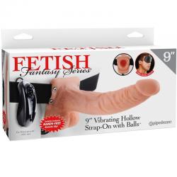 Fetish fantasy series - arnes ajustable control remoto pene realistico con testiculos 23 cm