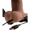 Fetish fantasy series - arnes ajustable pene realistico con testiculos recargable y vibrador 15 cm - 3