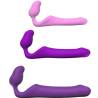 Comparativa de las tres tallas del Queens, con la L violeta