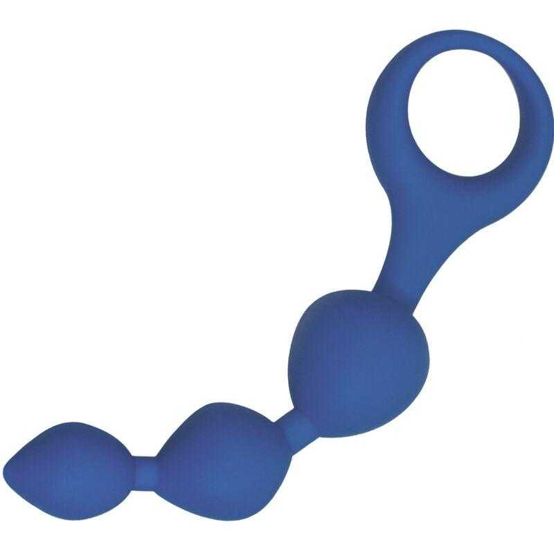 Alive - triball bolas anales silicona azul 15 cm Alive - triball bolas anales silicona azul 15 cm