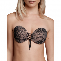 Bye bra sujetador adhesivo con entrelazado y bordados