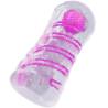 Pretty love - masturbador masculino fantasy espiral interna y bolas transparente - 1