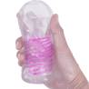Pretty love - masturbador masculino fantasy espiral interna y bolas transparente - 7