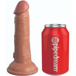 King cock elite - dildo realistico silicona 15.2 cm caramelo