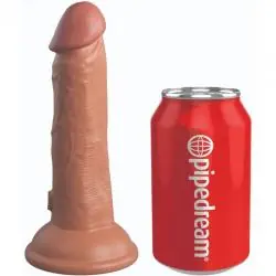King cock elite - dildo realistico silicona 15.2 cm caramelo