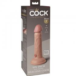 King cock elite - dildo realistico silicona 15.2 cm
