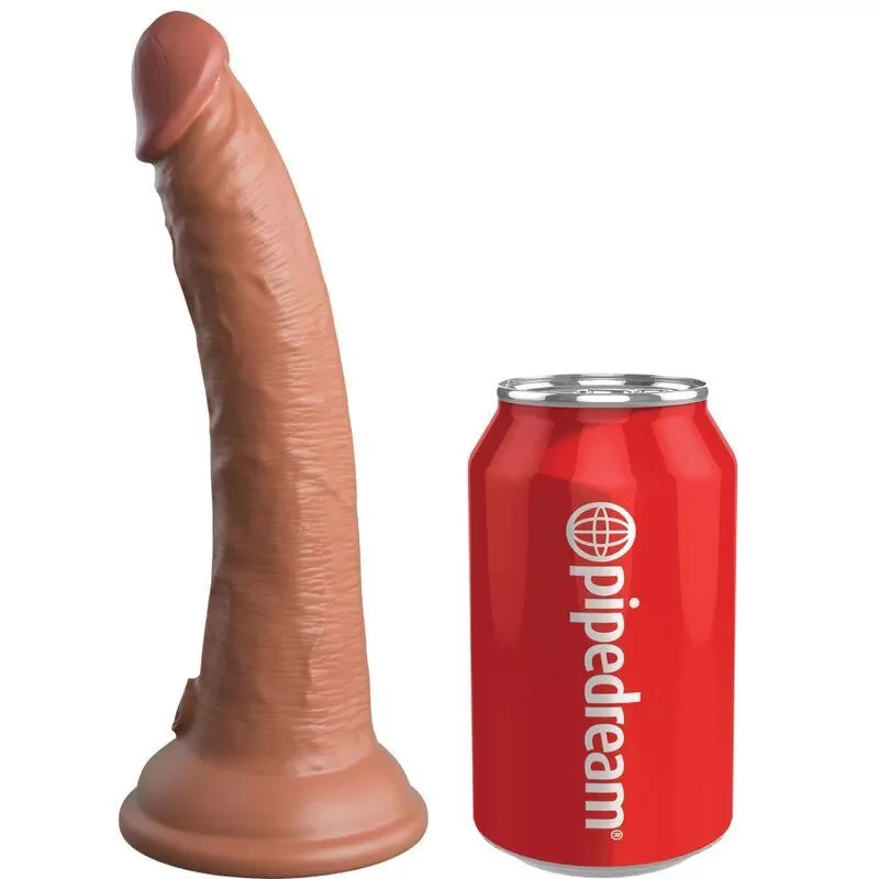 King cock elite - dildo realistico silicona 17.8 cm caramelo