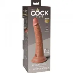 King cock elite - dildo realistico silicona 17.8 cm caramelo