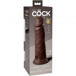 King cock elite - dildo realistico silicona 20.3 cm marron