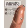 Doble densidad del King Cock Elite caramelo de 8 pulgadas