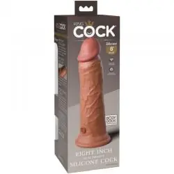 King cock elite - dildo realistico silicona 20.3 cm caramelo