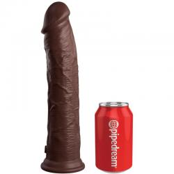 King cock elite - dildo realistico silicona 28 cm marron