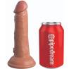 King cock elite - dildo realistico vibrador & silicona 15.2 cm caramelo - 1