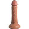 King cock elite - dildo realistico vibrador & silicona 15.2 cm caramelo - 2