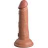 King cock elite - dildo realistico vibrador & silicona 15.2 cm caramelo - 4