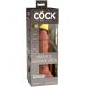King cock elite - dildo realistico vibrador & silicona 15.2 cm caramelo - 6