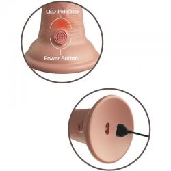 King cock elite - dildo realistico vibrador & silicona 15.2 cm