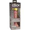 Caja con ventana del King Cock Elite vibrador de 6 pulgadas color claro