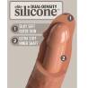 Esquema de la silicona de doble densidad del King Cock Elite con exterior suave y núcleo firme