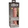 Caja con ventana del King Cock Elite vibrador de 20,3 cm color claro