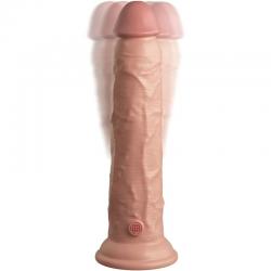 King cock elite - dildo realistico vibrador & silicona control remoto 23 cm