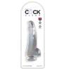 Blíster del King Cock Clear 7,5 pulgadas con testículos transparente