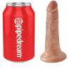 King Cock 5 pulgadas caramelo junto a una lata