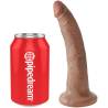 King Cock 7 pulgadas caramelo junto a una lata