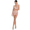 Passion woman bs089 bodystocking blanco talla unica - 1