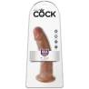 King cock - pene realistico 21.7 cm caramelo - 6