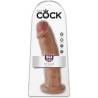 Blíster del King Cock 10 pulgadas caramelo
