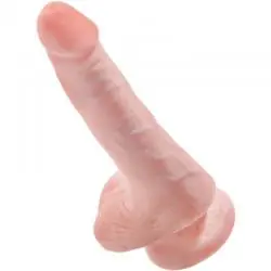 King cock - pene realistico con testiculos 13.5 cm natural King cock - pene realistico con testiculos 13.5 cm natural