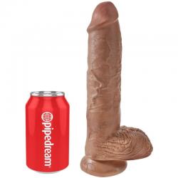 King cock - pene realistico con testiculos 19.8 cm caramelo