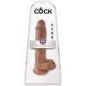 Blíster del King Cock 10 pulgadas caramelo