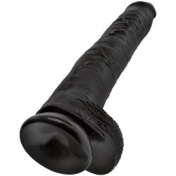 King cock - pene realistico con testiculos 30.5 cm negro