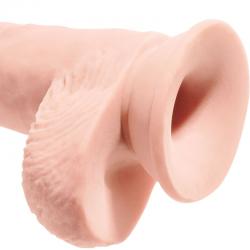 King cock - pene realistico con testiculos 19.4 cm natural