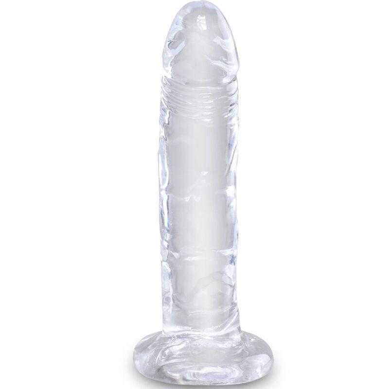 King cock clear - pene realistico 15.5 cm transparente King cock clear - pene realistico 15.5 cm transparente