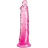 King Cock Clear 8 pulgadas sin testículos rosa