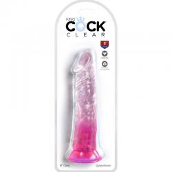 King cock clear - pene realistico 19.7 cm rosa