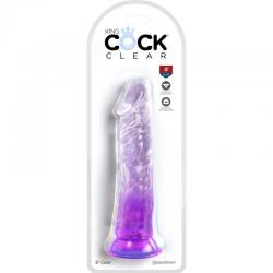 King cock clear - pene realistico 19.7 cm morado