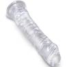 King Cock Clear 8 pulgadas sin testículos transparente en diagonal