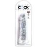 Blíster del King Cock Clear 8 pulgadas sin testículos transparente