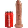 King cock - pene realistico con prepucio 17.8 cm caramelo - 2
