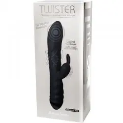 Adrien lastic - twister masajeador vibrador y rotador rabbit negro