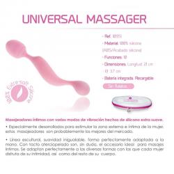 Femintimate - masajeador universal vibrador silicona rosa