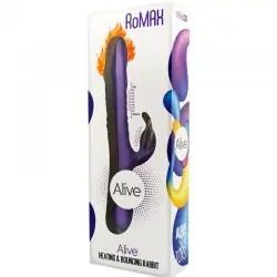 Alive - romax vibrador rabbit silicona violeta Alive - romax vibrador rabbit silicona violeta