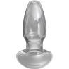 Large Anal Gaper de cristal transparente