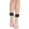 Darkness  esposas cuero ajustables pies negro - 1